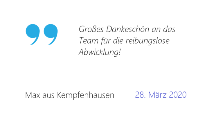 Feedback Max Oberleitner 28. März 2020